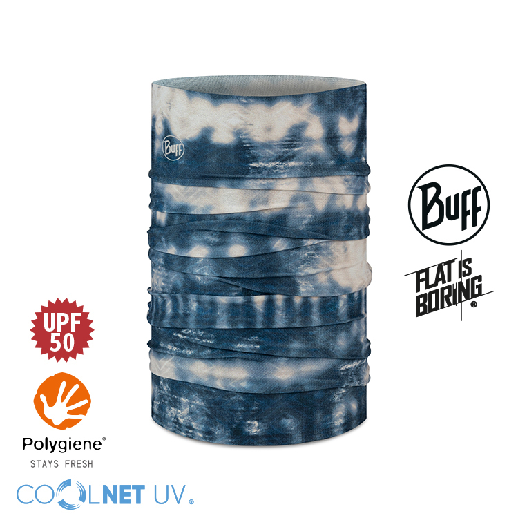 【BUFF】 Coolnet抗UV頭巾(漸層藍染) 抗UV 涼感頭巾|BFCB1NAL0568-F