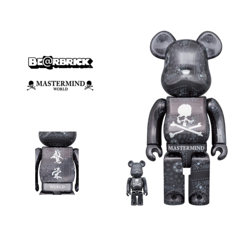 BE@RBRICK MASTERMIND WORLD “BANDANA” 100％ &amp; 400％