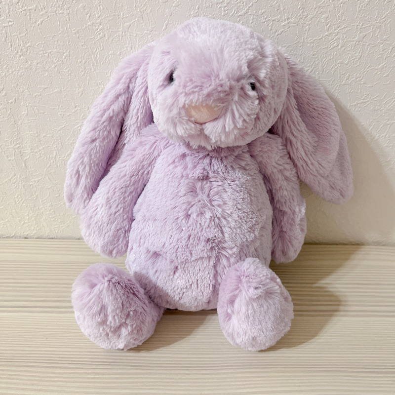 jellycat 英國空運 晚安娃娃 兔子 紫色 可愛 邦尼兔 長耳朵兔 安撫娃娃 玩偶 二手