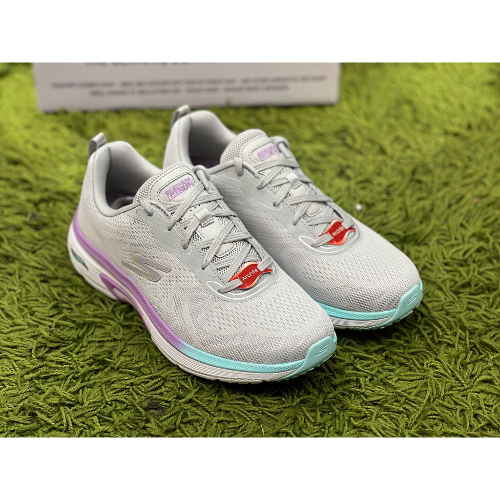 SKECHERS GO RUN Arch fit 女 慢跑鞋 健走鞋 動態足弓支撐 灰紫 128957GYLV