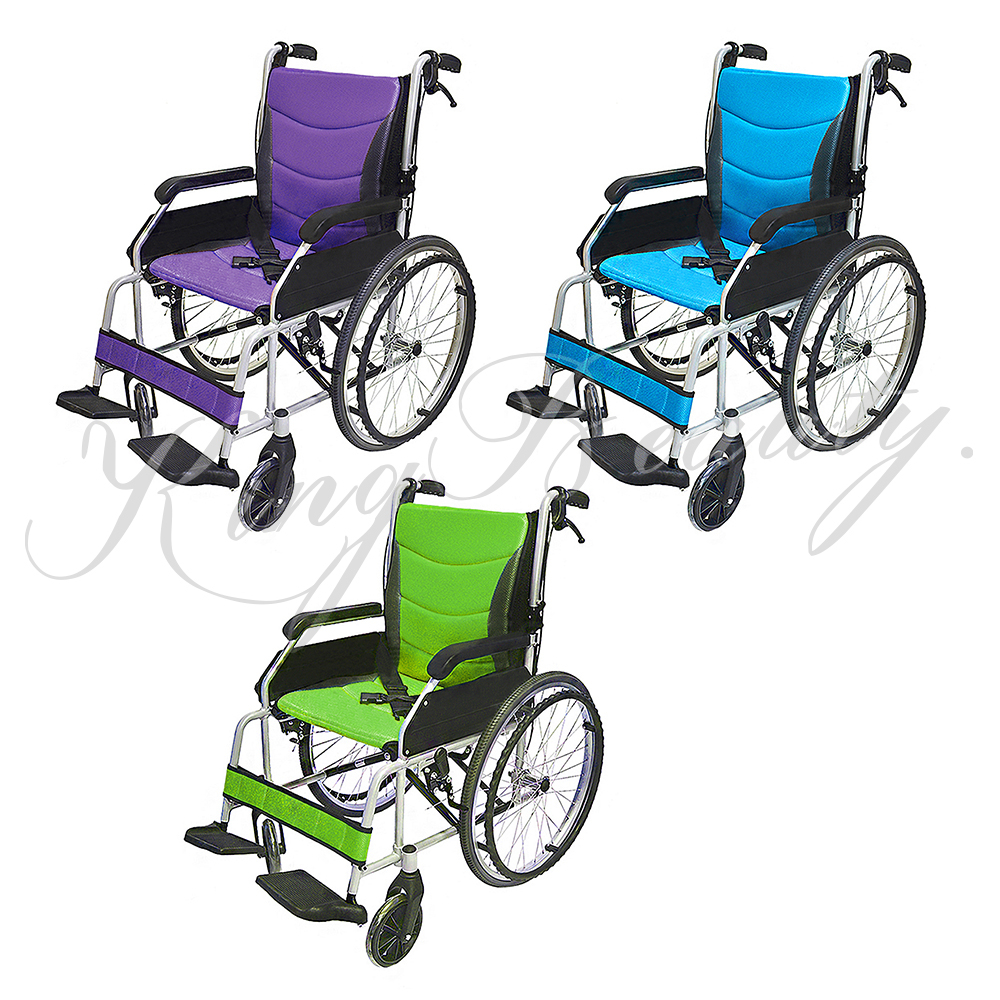 鋁合金大輪輪椅 22吋輪 踏板高度可調整 輕量化輪椅 機械式輪椅(未滅菌) 手動輪椅符合輪椅B款補助