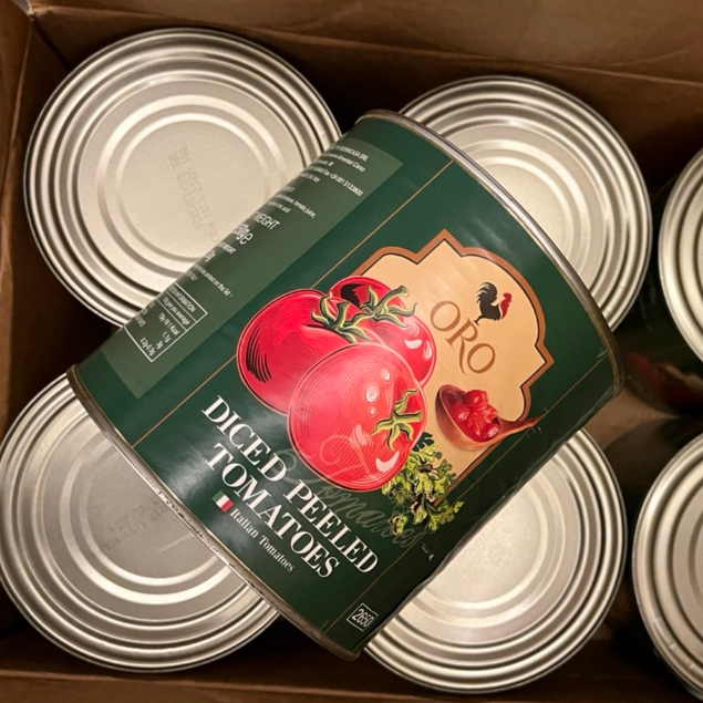 2550g 義大利ORO 番茄罐頭 去皮切丁蕃茄罐 現貨 超取限重一罐