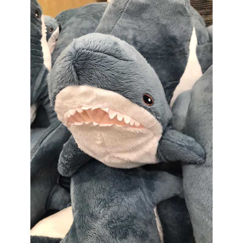 IKEA代購 鯊魚 出貨正版 BLAHAJ 填充玩具 鯊魚布偶 網紅鯊魚 大鯊魚100公分與小鯊魚55公分 交換禮物