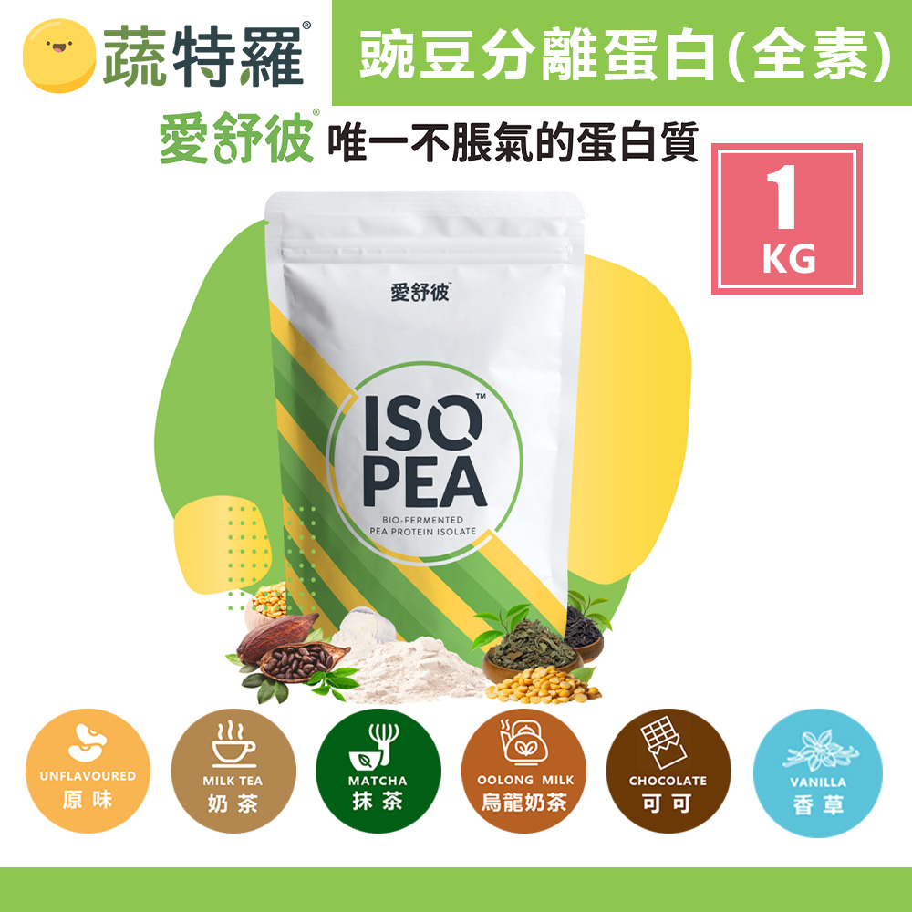 ⭐ 現貨⭐  蔬特羅 豌豆分離式蛋白 1KG 優質蛋白 愛舒彼 Pea Protein 高蛋白