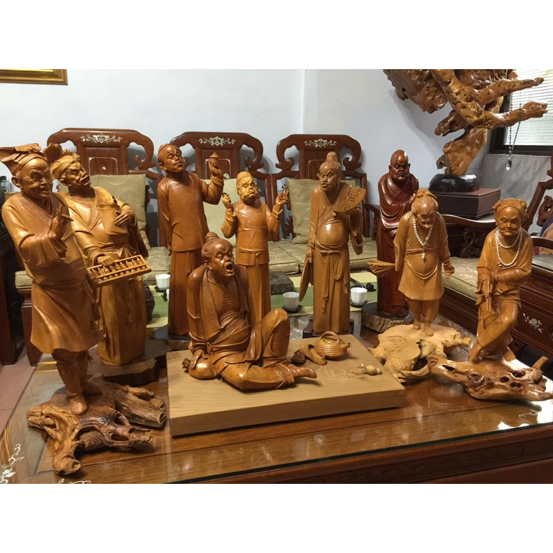 中國大陸國家級工藝大師俞開明黃楊木雕系列作品／件價