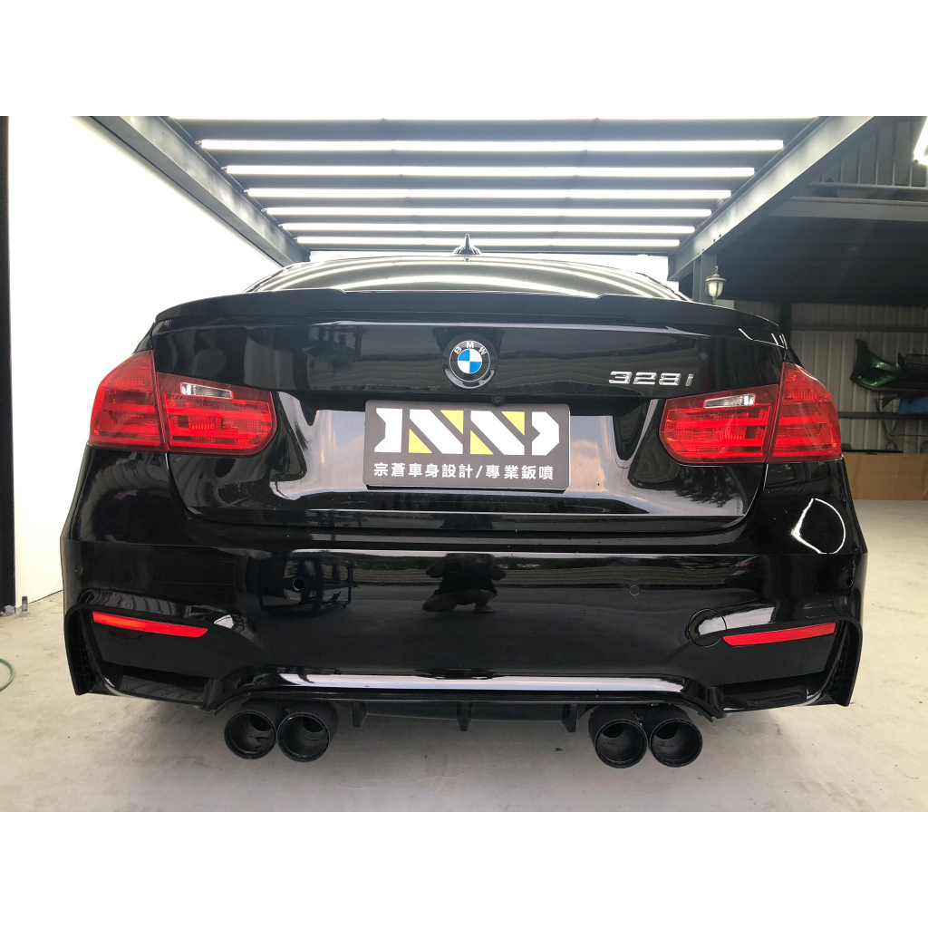 宗蒼車身設計 - BMW F30 類 M4 款 亮黑 尾翼 小尾翼 壓尾  318i 320i 328i 330i