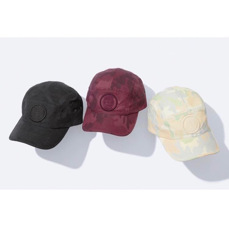 Supreme X Stone Island 2022 S/S 春夏 Camo Ripstop Camp Cap 帽子