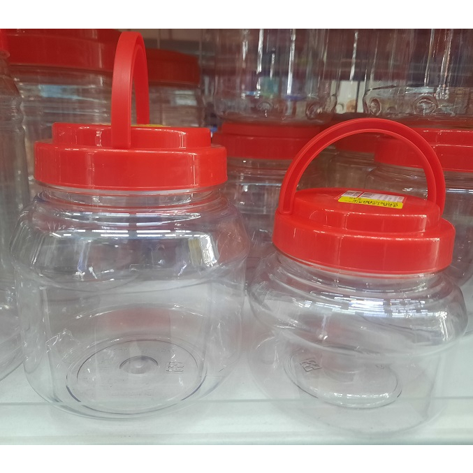 🔸象王廚房用品🔸 透明桶 手提透明罐 (650cc / 1000cc) 塑膠筒 儲物筒 儲存筒 分裝筒