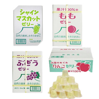 【餅之鋪】日本 AS 水果紙箱盒果凍 100%果汁果凍 麝香葡萄 葡萄果汁 白桃果汁 蘋果果汁 果凍 果凍禮盒
