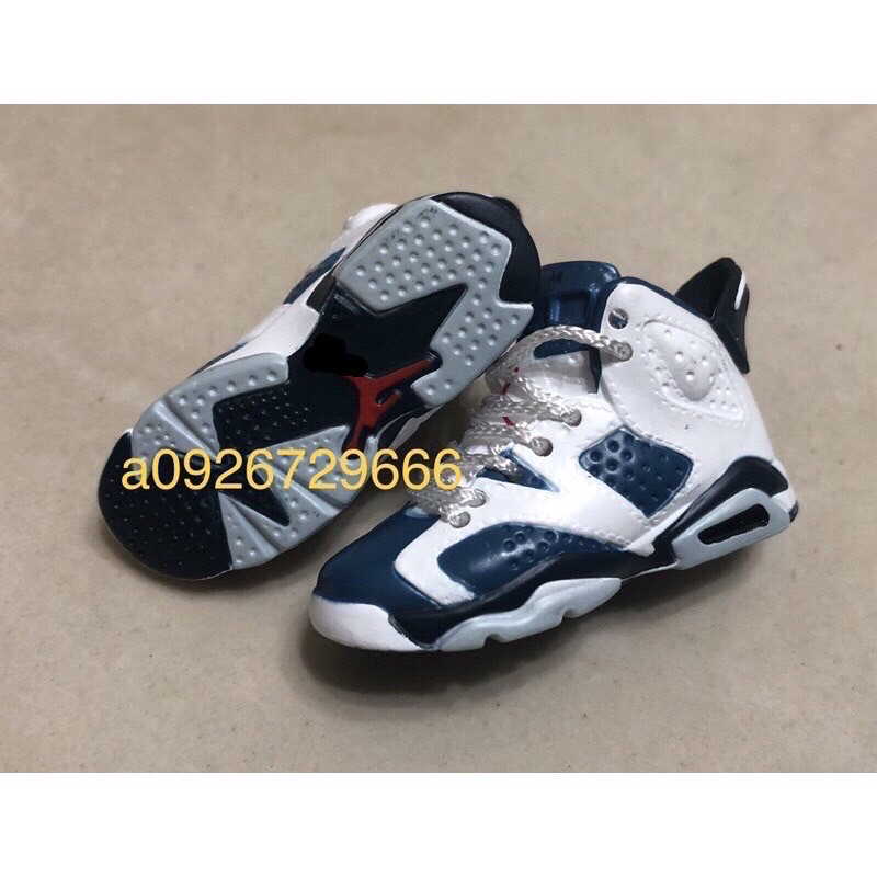 AJ6藍白模型空心鞋Jordan 12寸 1/6人偶可穿 非enterbay