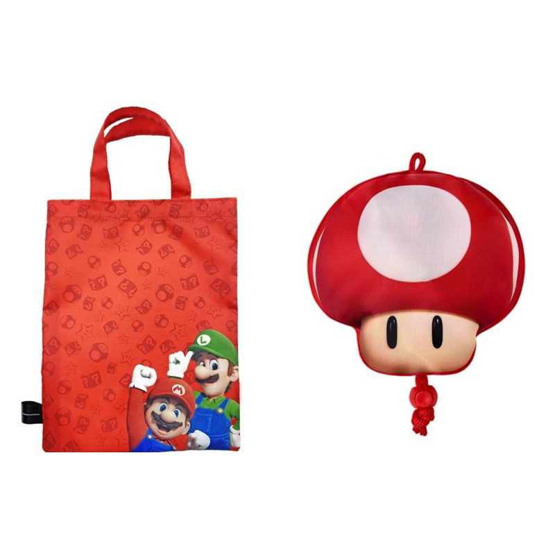 (全新現貨）Mario 今夏超涼歐全家瑪利歐購物袋 環保袋 蘑菇款 星星款