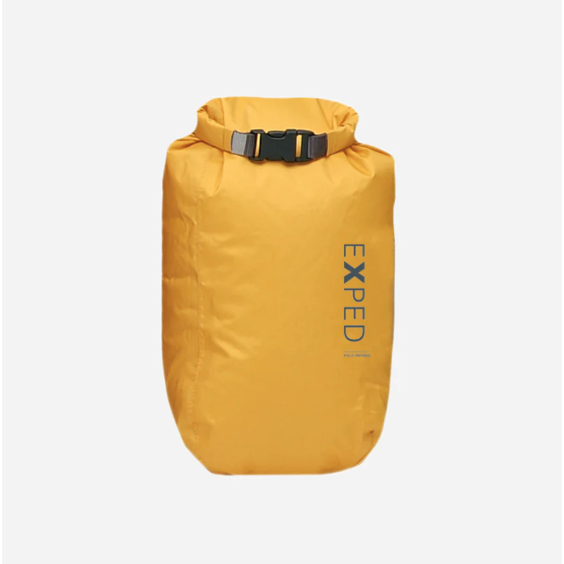 【Exped】Fold Drybag 70D 黃色 S【5L】背包防水袋 防水內袋 防水內套