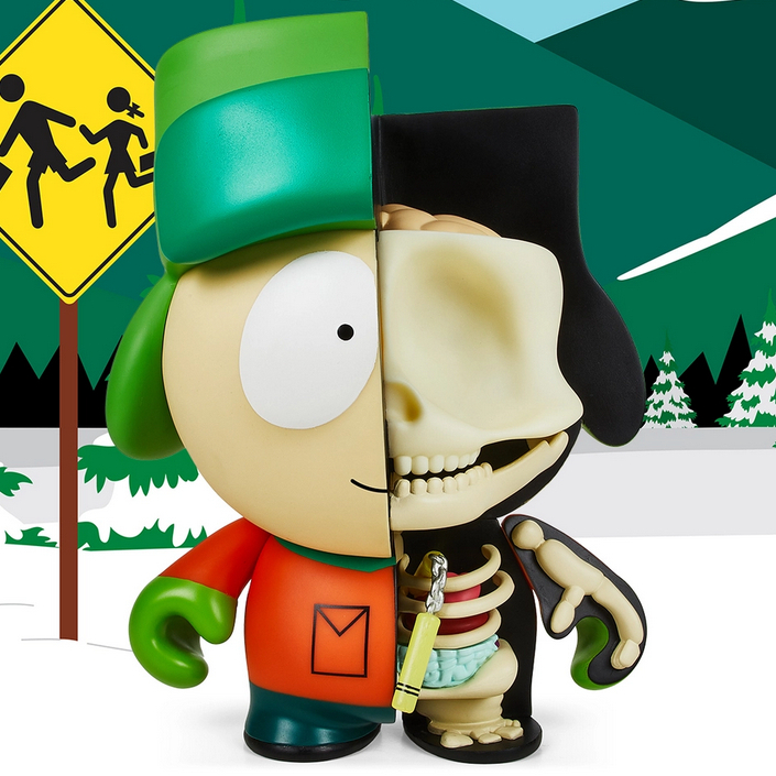 BEETLE KIDROBOT 凱子 KYLE SOUTH PARK 南方公園 半剖 南方四賤客 雙節棍 8吋 公仔