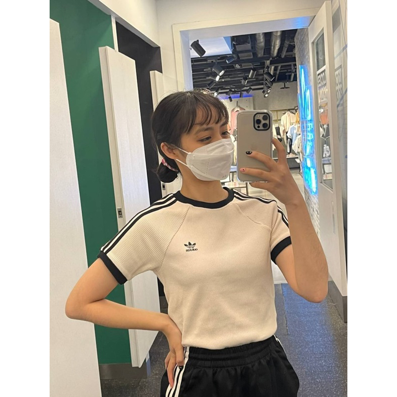 【lujiu_shop】Adidas Originals 螺紋上衣 短袖 華夫格 針織 IC5462 IC5463