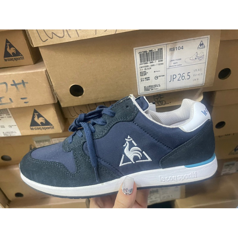 大灌體育👟公雞 le coq sportif LJ073218-39 深藍 休閒鞋 男女 復古鞋 情侶