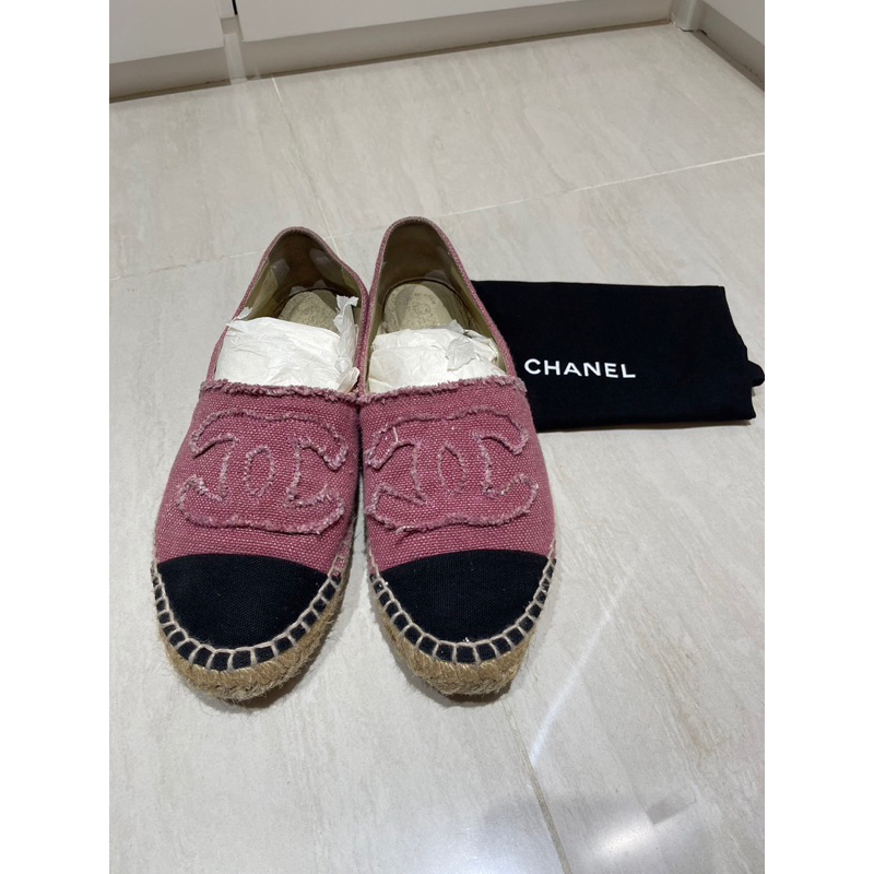 Chanel牛仔布鉛筆鞋39碼適合24-24.5腳長