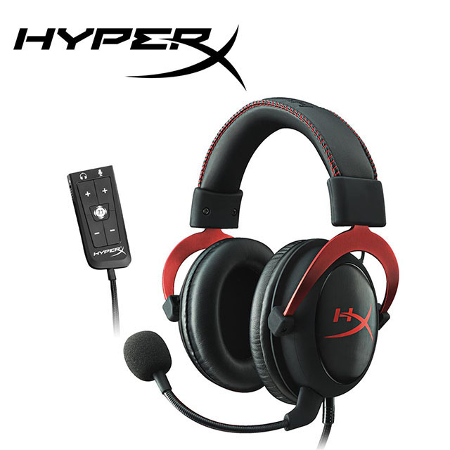 [友藝3C]HyperX CLOUD II 電競耳機(黑紅) 7.1 環繞音效
