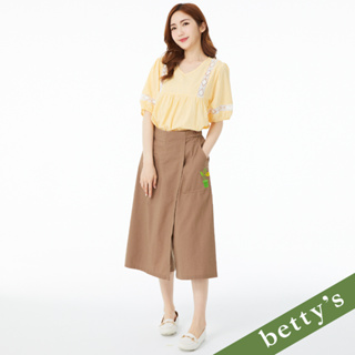 betty’s貝蒂思(21)仙人掌牛仔片褲裙(卡其色)
