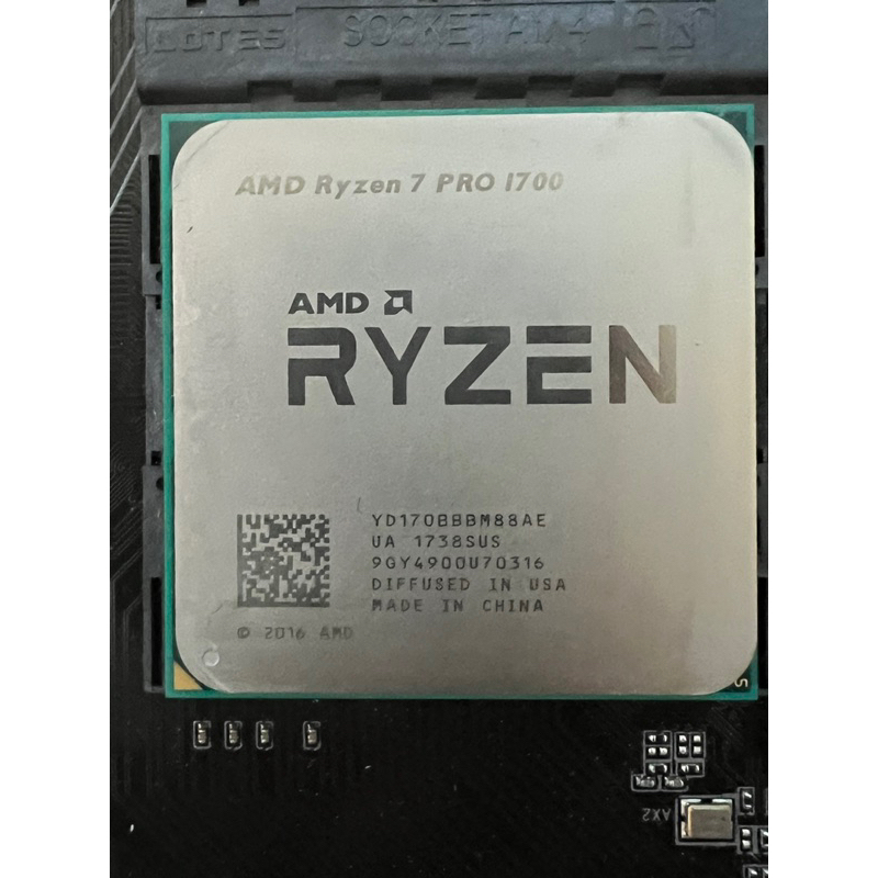 AMD Ryzen7 1700 pro 含主機板 AM4 8核16線（8c16t)