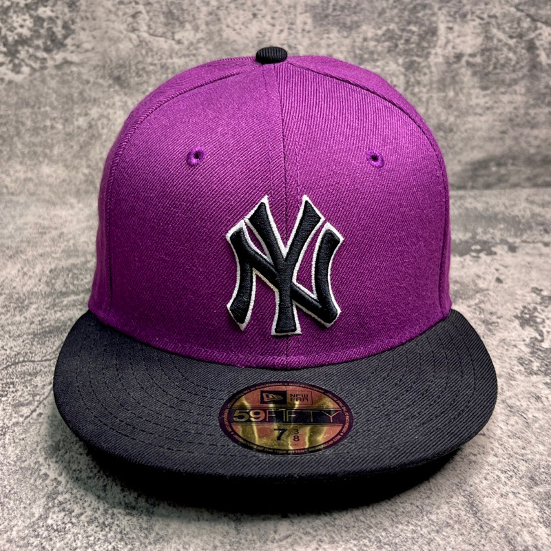 NEW ERA x MLB 洋基 59FIFTY 葡萄紫 紫色 黑紫 國外限定款 經典基本款全封帽棒球帽平簷帽全新正品