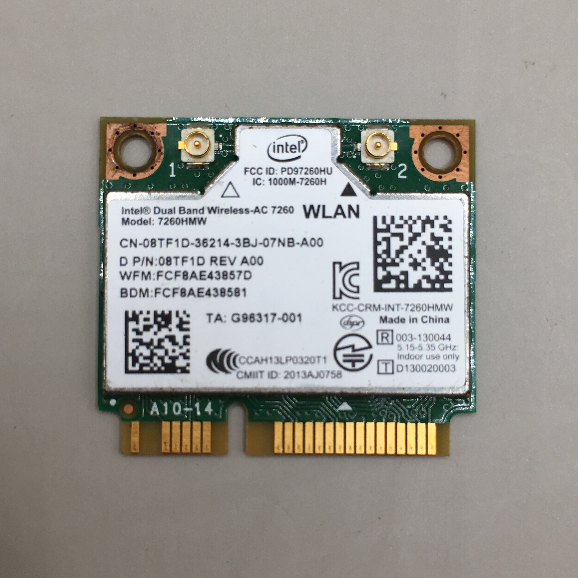 Intel	Wireless-AC/N 7260 7260HMW/7260NGW 二手筆電網卡-6