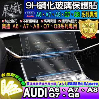 💍現貨💍AUDI 奧迪 A6、A7、A8、Q7、Q8 鋼化 保護貼 10.1吋 中控 主螢幕 空調 冷氣 螢幕 保護貼