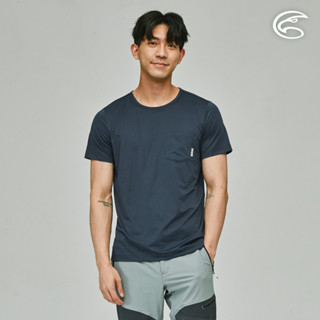 ADISI 男合撚超細纖維抑菌短袖口袋圓領T AL2311083 (M-2XL) 法式海軍藍｜抗UV 吸濕排汗 快乾