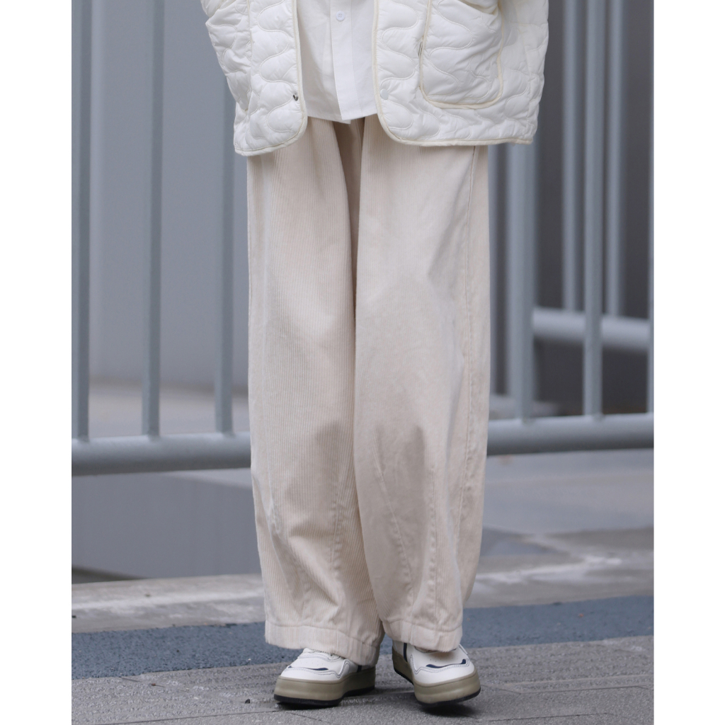 竹北 Goofing-off |秋冬日系基礎復古垂感廓形男女燈芯絨褲美式寬鬆休閒褲