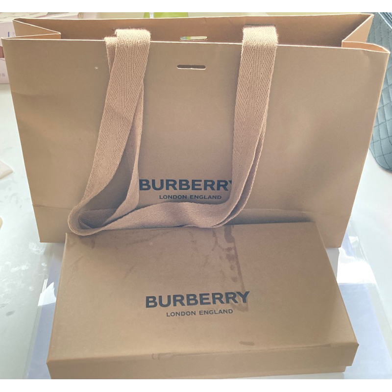 BURBERRY長夾完整包裝紙盒含紙袋（免稅店購入）