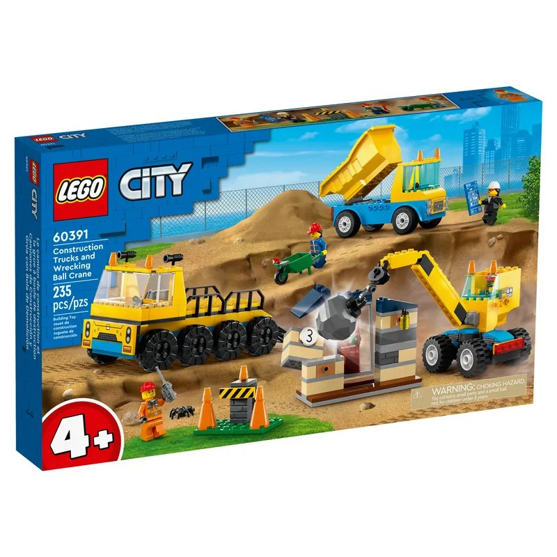 樂高LEGO City系列 工程卡車和拆除起重機 60391