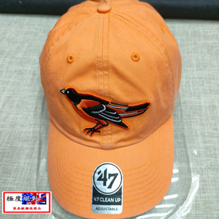 <極度絕對> 47 Brand MLB 巴爾的摩金鶯 CLEAN UP 水洗 刺繡 老帽 軟帽 鴨舌 棒球帽