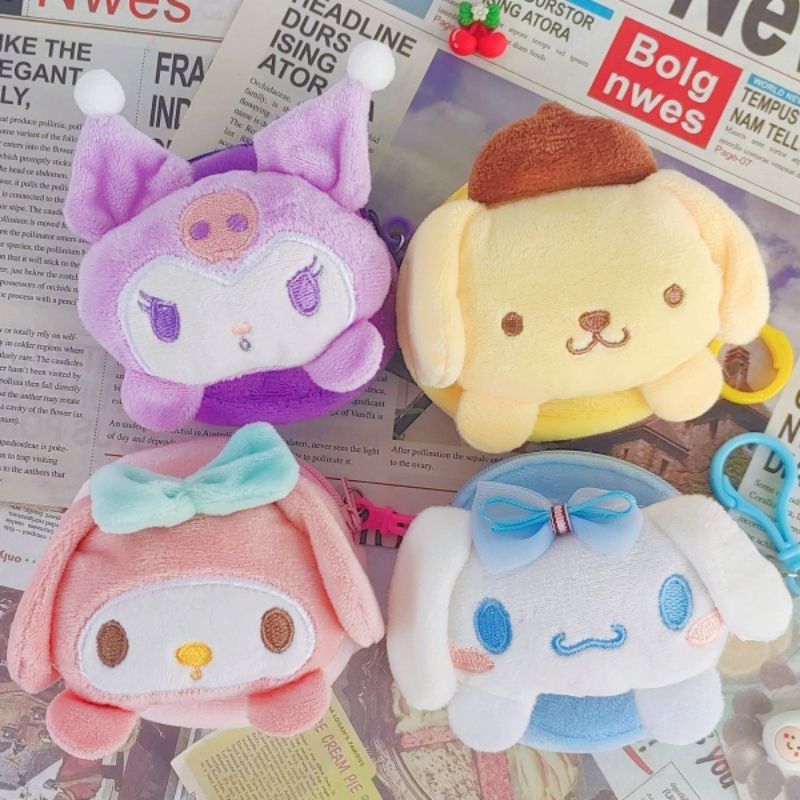 🐻‍❄️24小時內出貨🐻‍❄️美樂蒂庫洛米大耳狗布丁狗零錢包 娃娃 軟妹 Lolita 蘿莉塔 可愛 萌 軟妹 日系