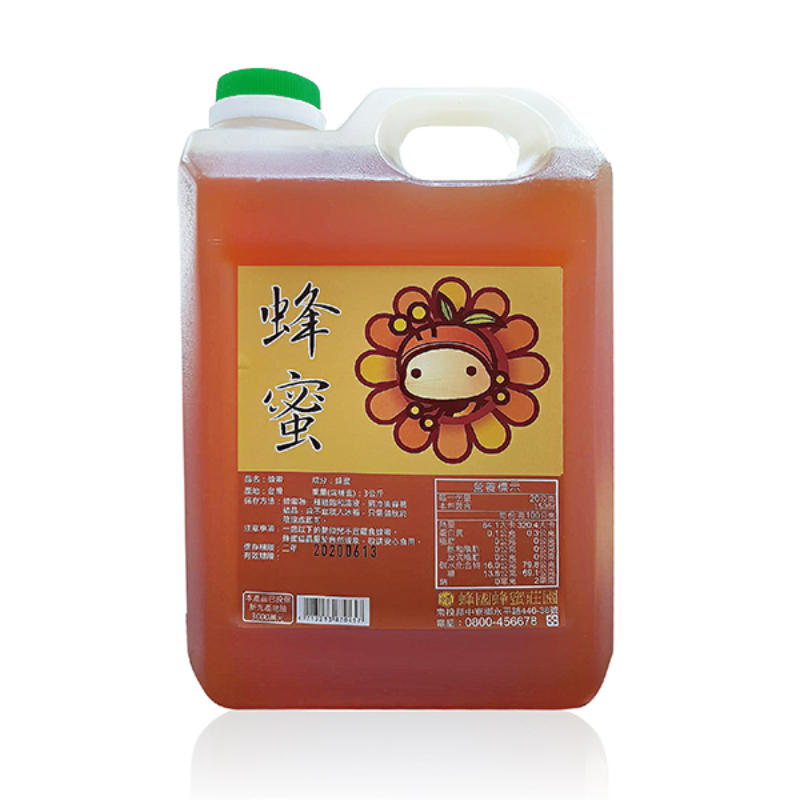 【蜂國】百花蜜/5台斤(3公斤)/味道清香/台灣國產純蜂蜜/超商取貨限一桶