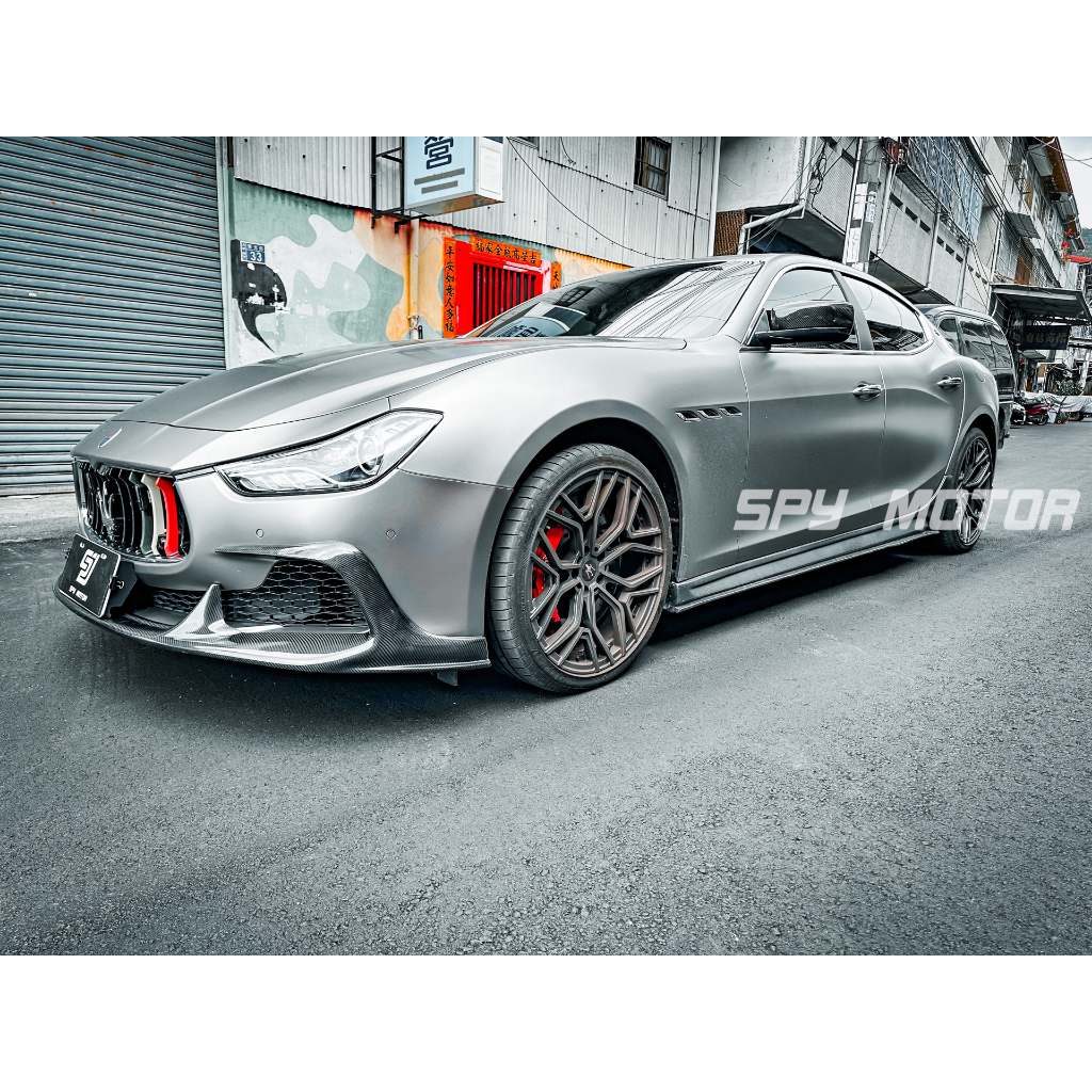 【SPY MOTOR】Maserati ghibli 碳纖維前下擾流 小改前適用