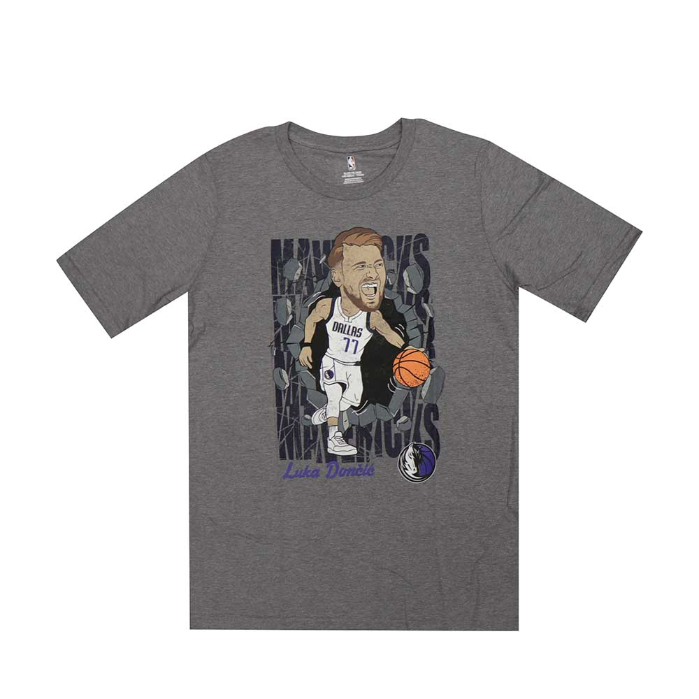 NBA 青少年 球員印刷 短袖上衣 Luka Doncic 獨行俠隊 WK2B7BC7DB10-MAVDL 灰色