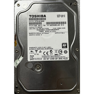 @淡水硬漢@ 良品TOSHIBA 3.5吋 機械硬碟 500GB 硬碟 中古 已測試 DT01ACA050 F28