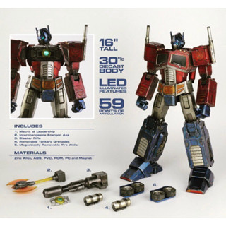 全新未拆 THREEA 3A 柯博文 G1 變形金剛 16吋 Threezero
