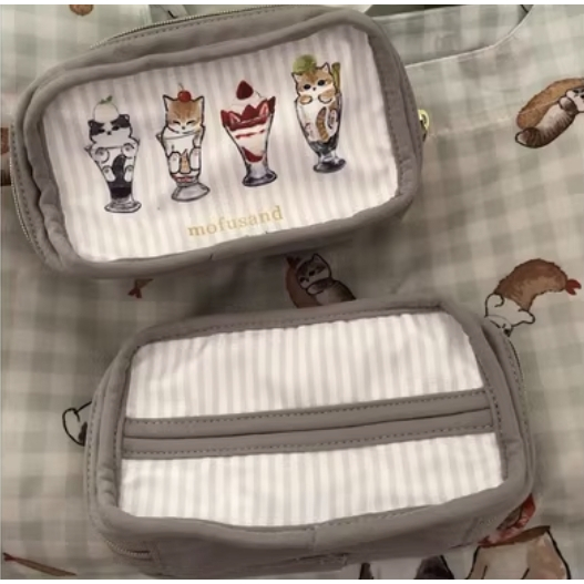 【預購】mofusand貓咪化妝包 收納包 筆袋 小包包