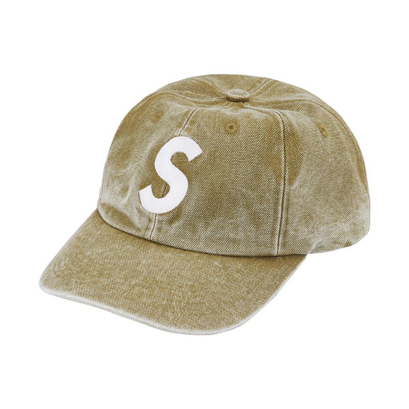SUPREME S Logo 6-Panel 經典字體六片帽 橄欖綠 SS23H117-OE [現貨]