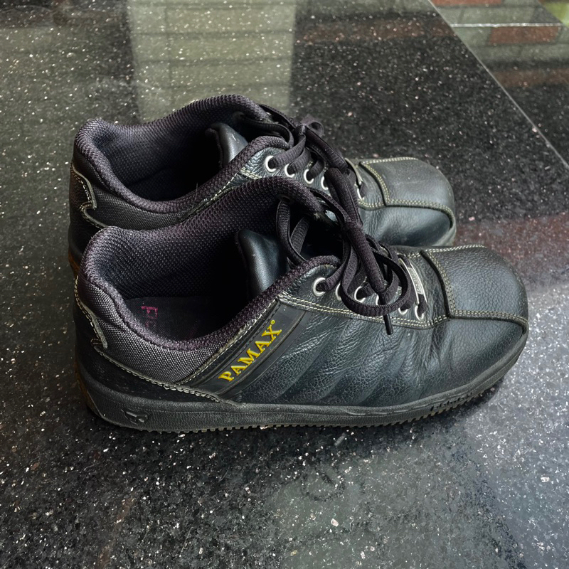 PAMAX 帕瑪斯 皮革製高抓地力安全鞋 /PT09001FEH-銀纖維/23號 二手鞋