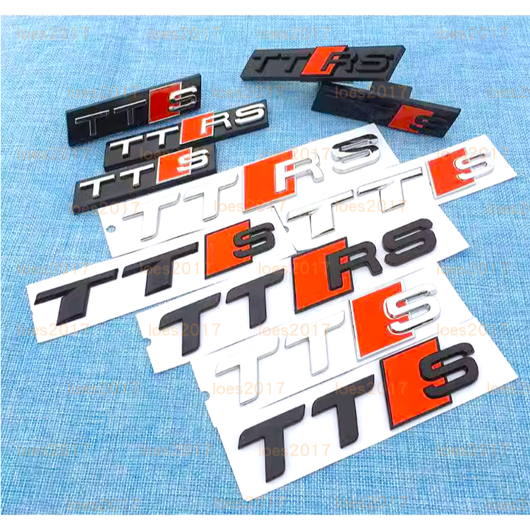 Audi 奧迪 RS S 尾標 字標 車標 側標 TT SLINE 黑色 字母標 TFSI 字母 前標 中網標 水箱罩標