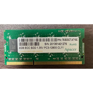 Apacer DDR3 4Gb 1600Mhz ECC SODIMM 1.35V