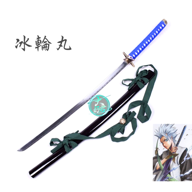 死神 免運送架子🔥 日番谷冬獅郎 冰輪丸 日本武士刃精緻金屬模型未開刃 cosplay斬魄刀動漫遊戲道具禮物裝飾收藏娛樂