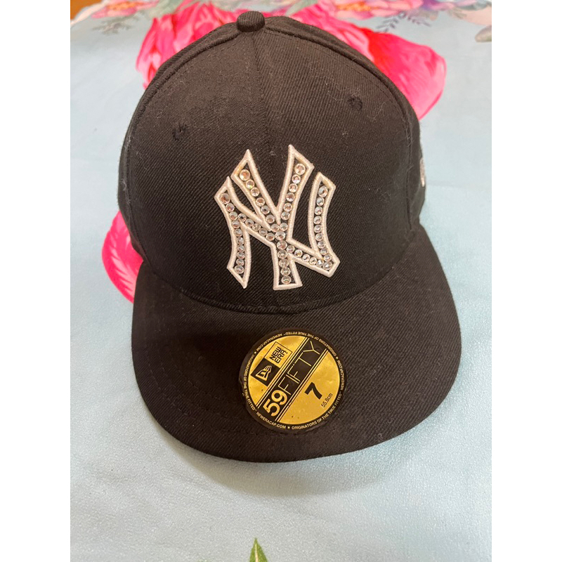 正品 水鑽 NEW ERA 59FIFTY MLB 球員帽 洋基 NY 棒球帽