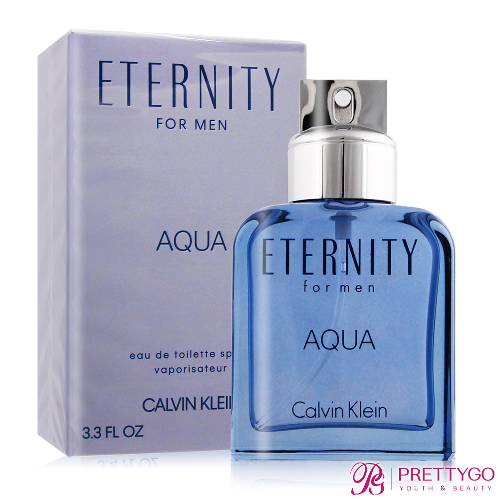 Calvin Klein CK Eternity AQUA 永恆之水男性淡香水(100ml)EDT-國際航空版【美麗購】