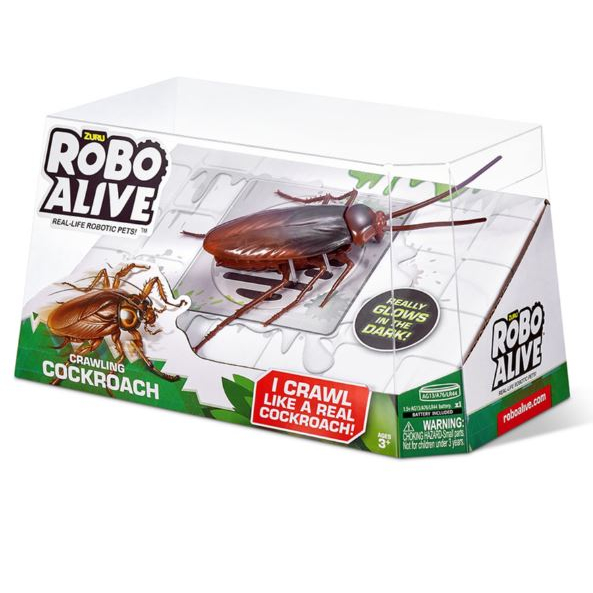 全家樂玩具 Robo Alive-夜光機械蟑螂 玩具蟑螂