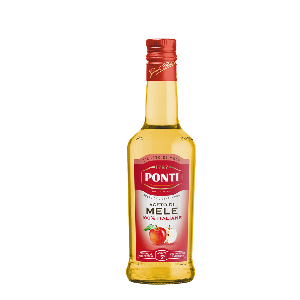 【PONTI】義大利 蘋果醋 500ml (效期20251116) 特殊蒸餾方式！【玩饗食庫】義大利 果醋 水果醋