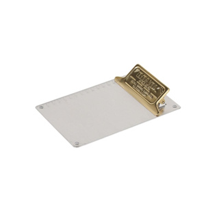 日本 / 現貨 DULTON 復古金屬文件夾板 A6板夾 資料夾 黃銅 / 銀色