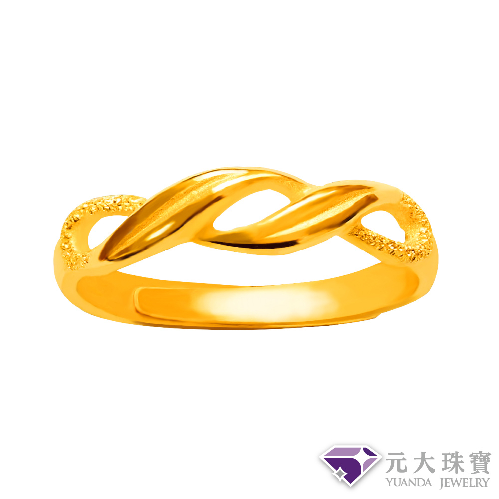 【元大珠寶】『甜蜜律動』黃金戒指 活動戒圍-純金9999國家標準2-0203