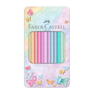 輝柏Faber-Castell 三角點鑽馬卡龍色鉛筆12色/淡彩系/粉嫩色 🔺現貨